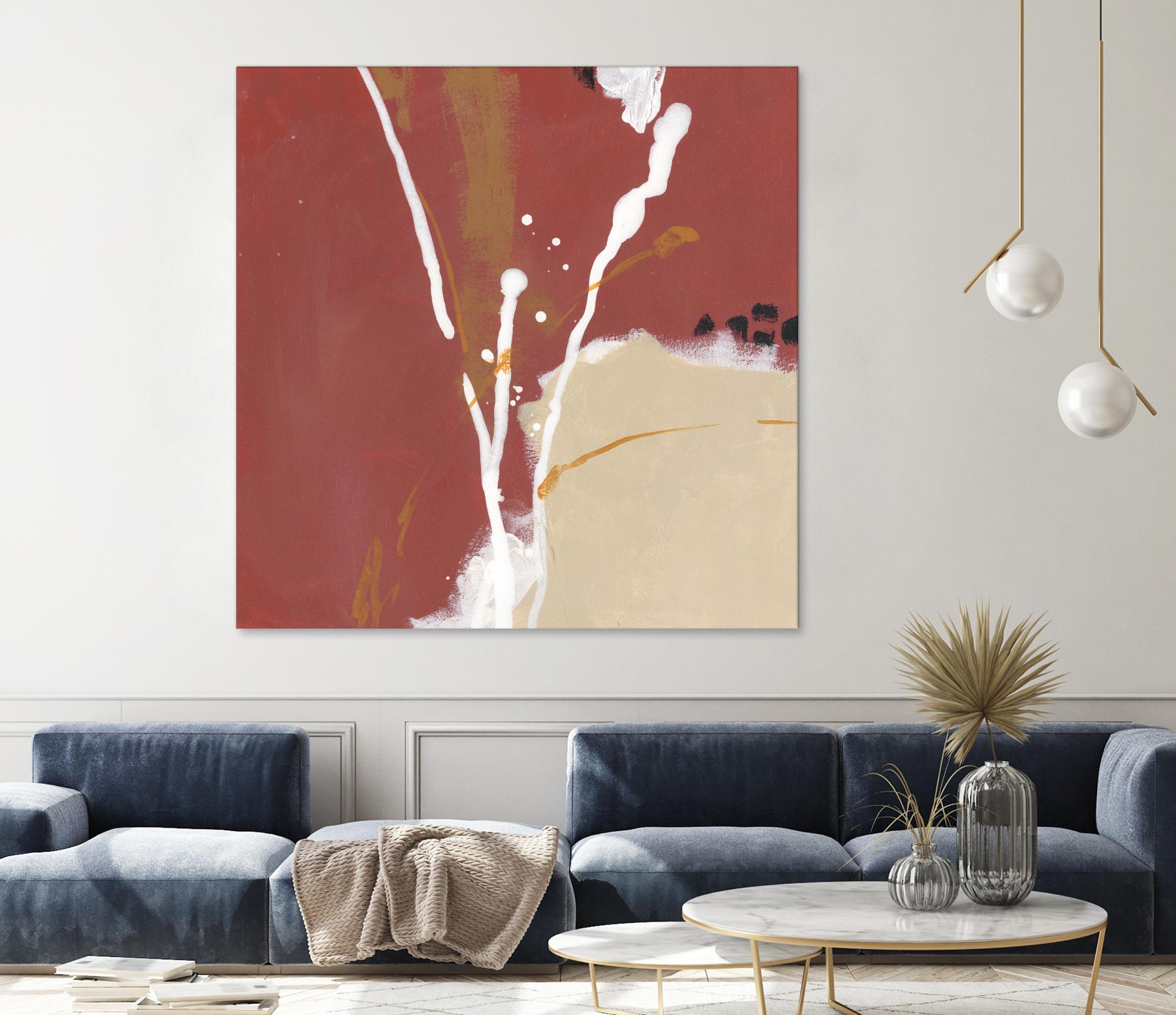 Molecular Dynamics III by June Erica Vess on GIANT ART - red abstract