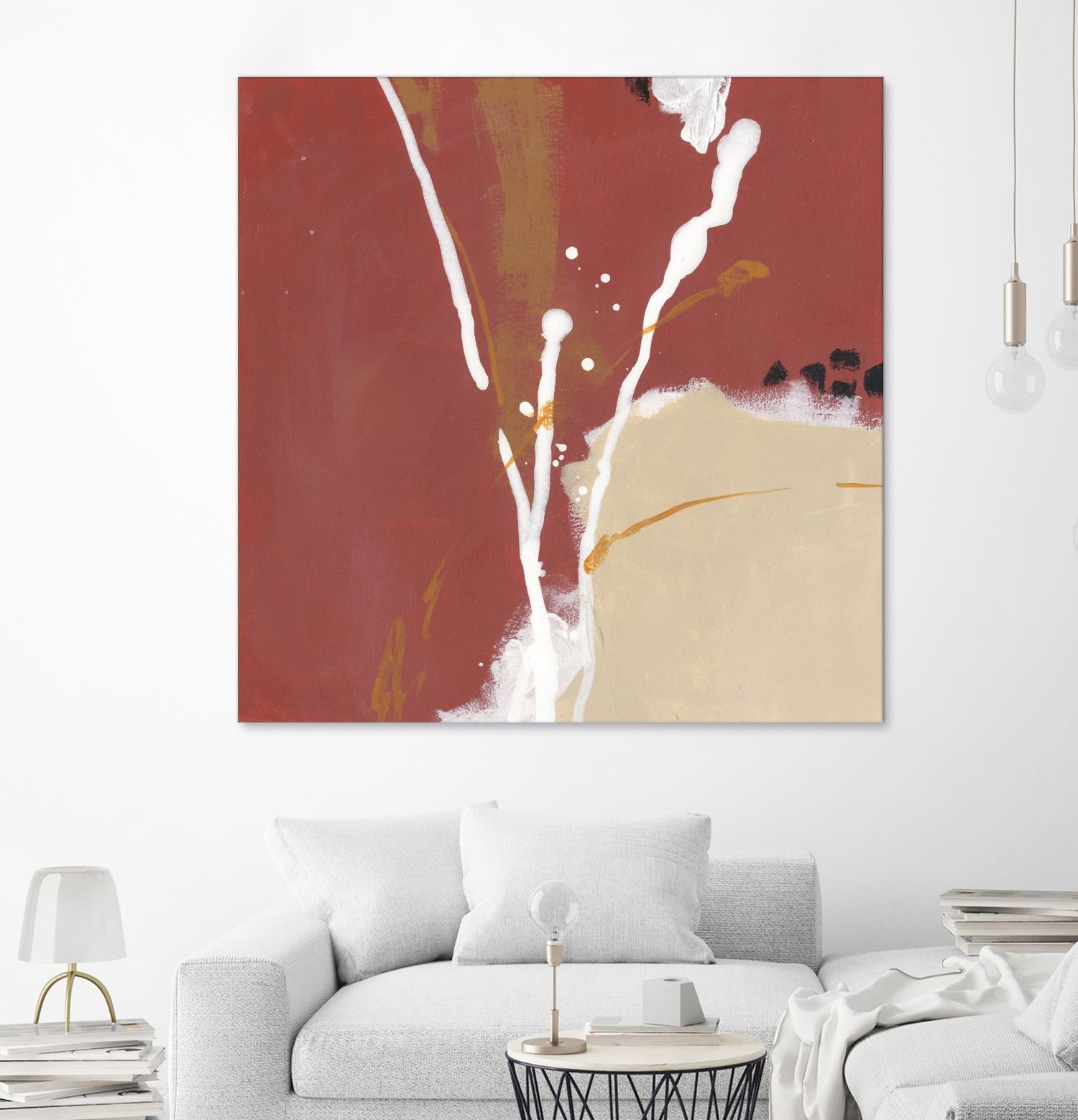 Molecular Dynamics III by June Erica Vess on GIANT ART - red abstract