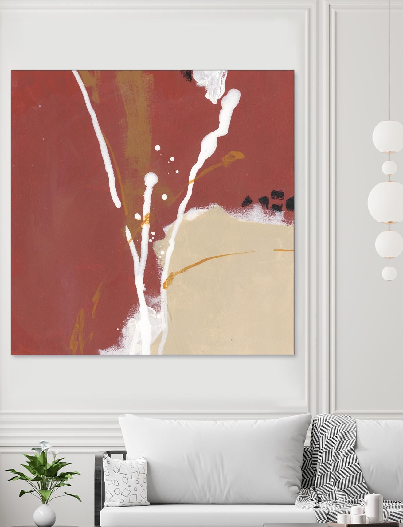 Molecular Dynamics III by June Erica Vess on GIANT ART - red abstract