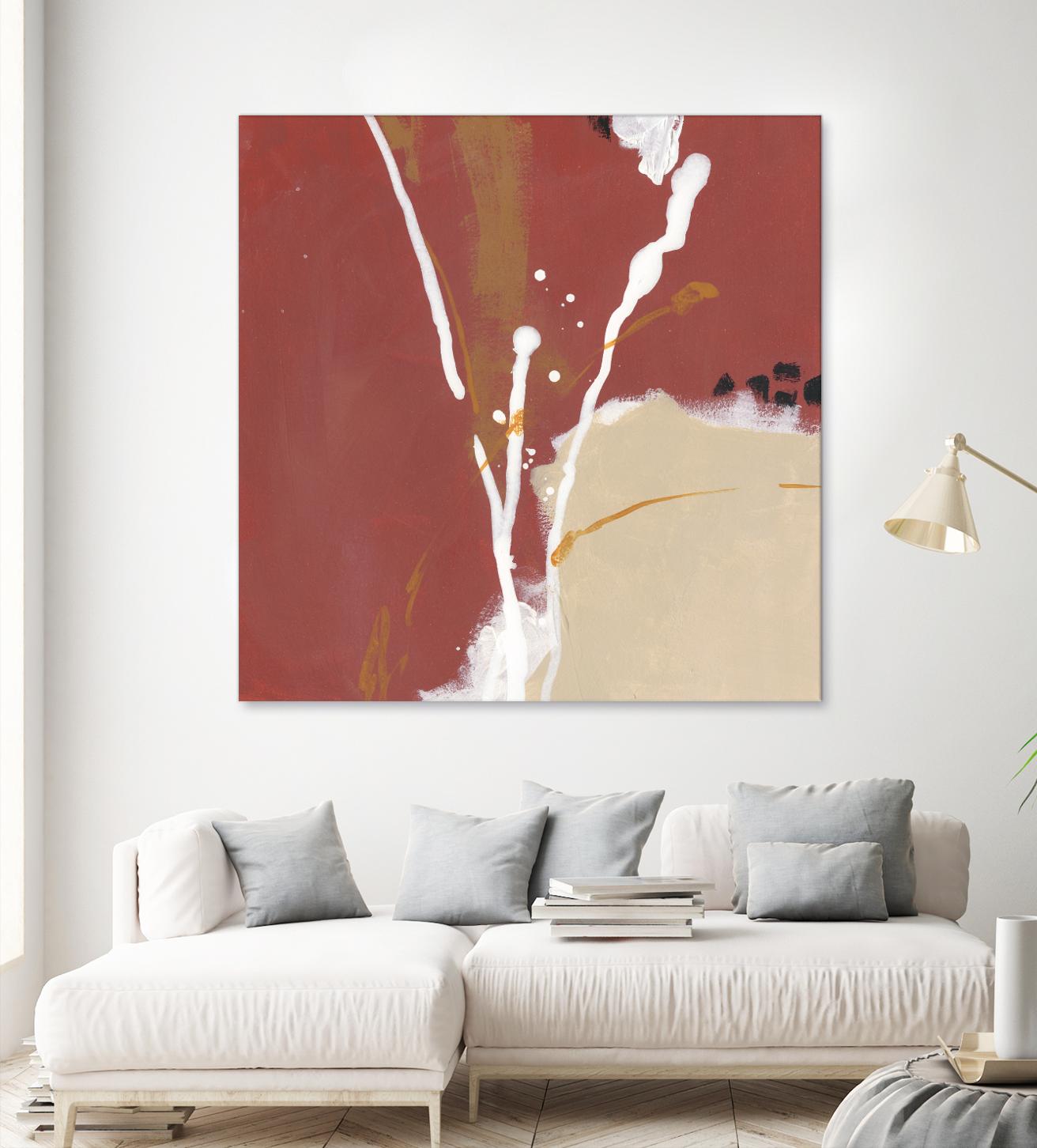 Molecular Dynamics III by June Erica Vess on GIANT ART - red abstract