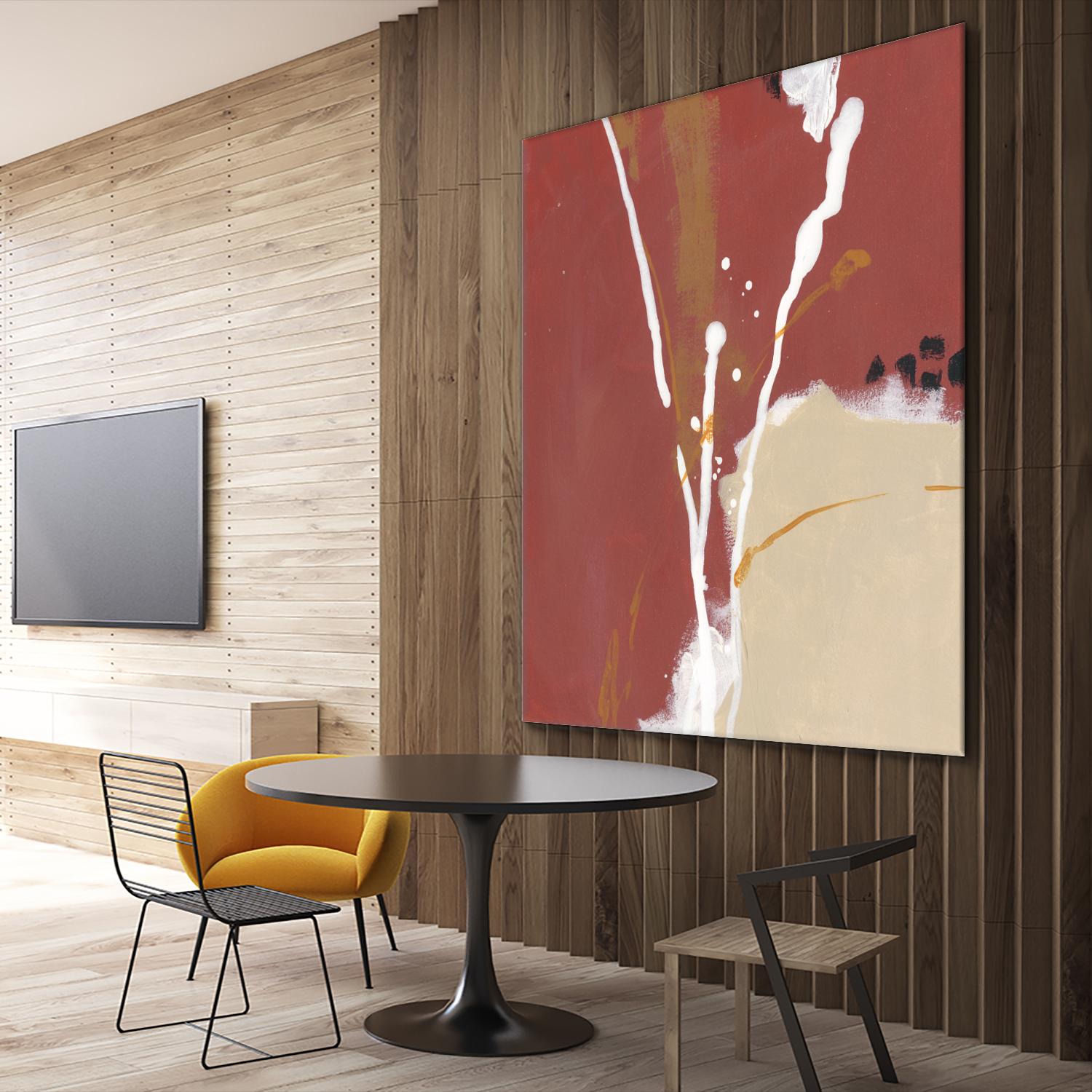 Molecular Dynamics III by June Erica Vess on GIANT ART - red abstract