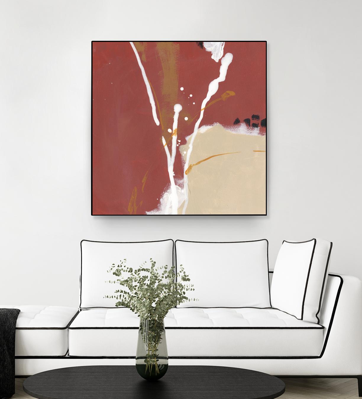 Molecular Dynamics III by June Erica Vess on GIANT ART - red abstract