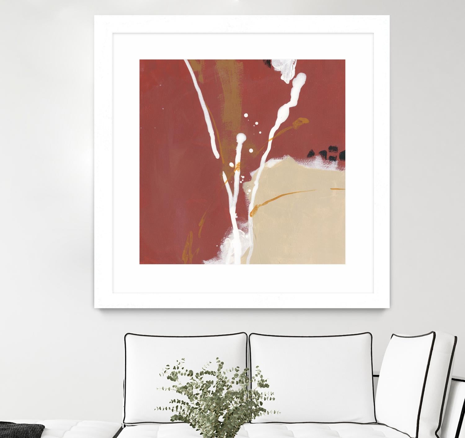 Molecular Dynamics III by June Erica Vess on GIANT ART - red abstract