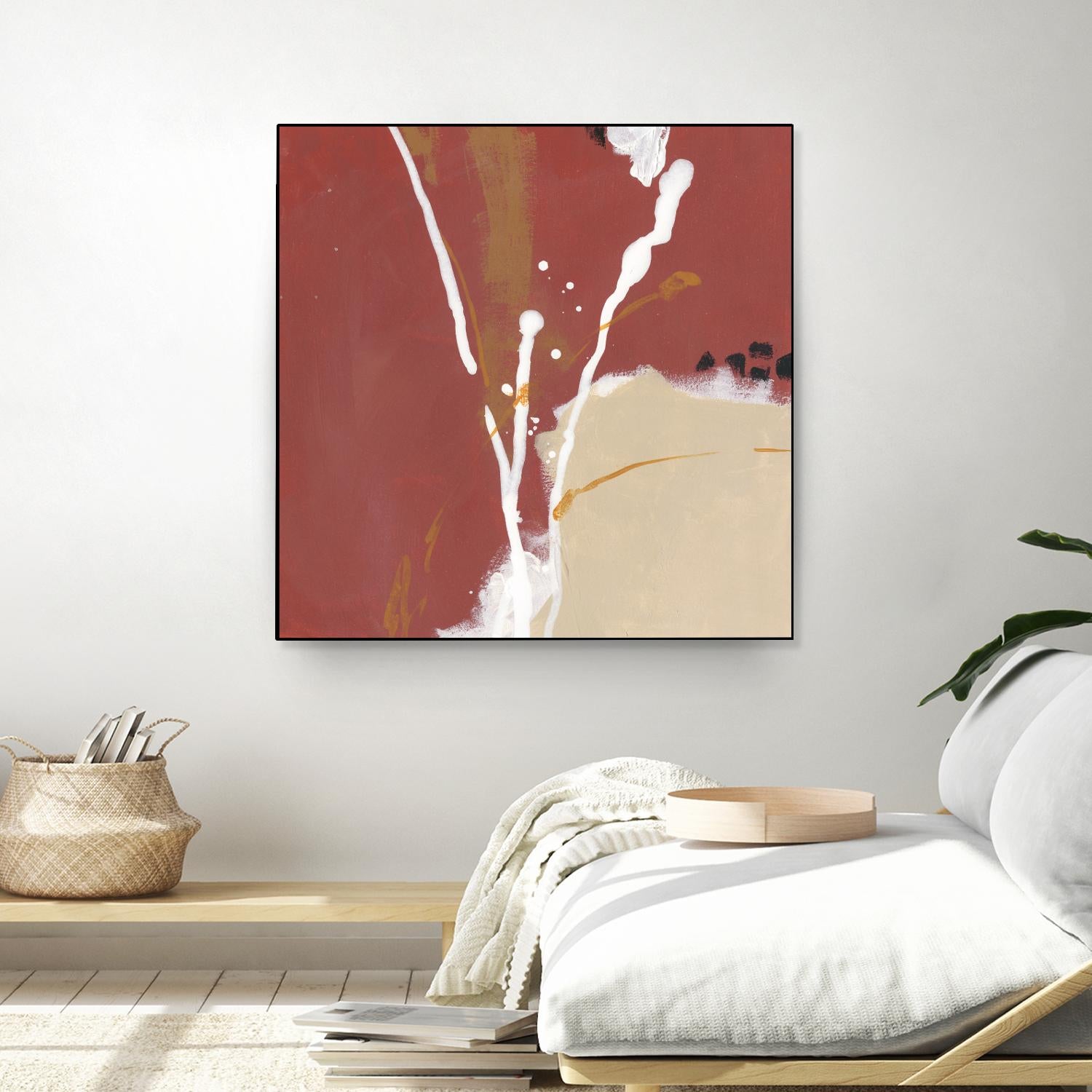 Molecular Dynamics III by June Erica Vess on GIANT ART - red abstract