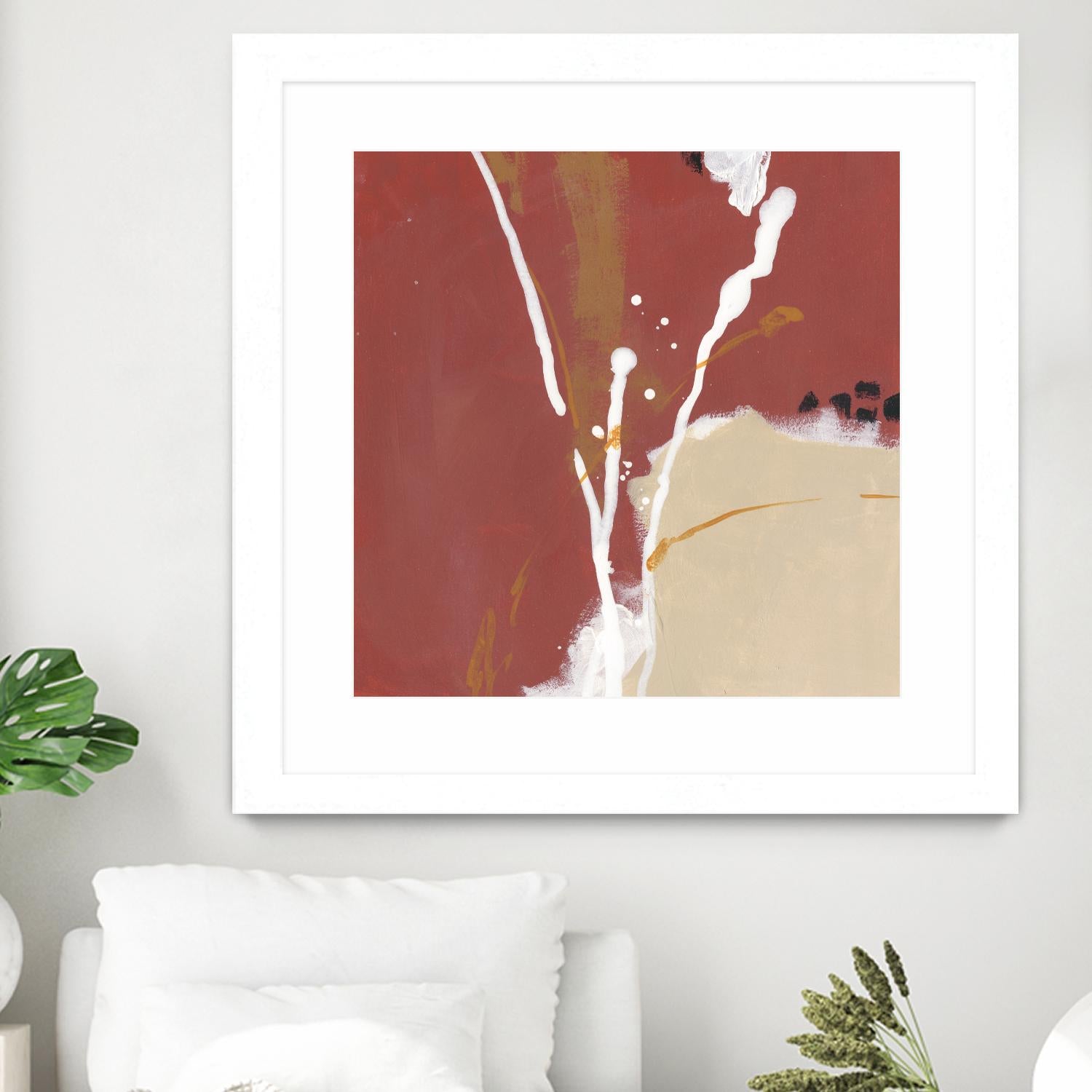 Molecular Dynamics III by June Erica Vess on GIANT ART - red abstract