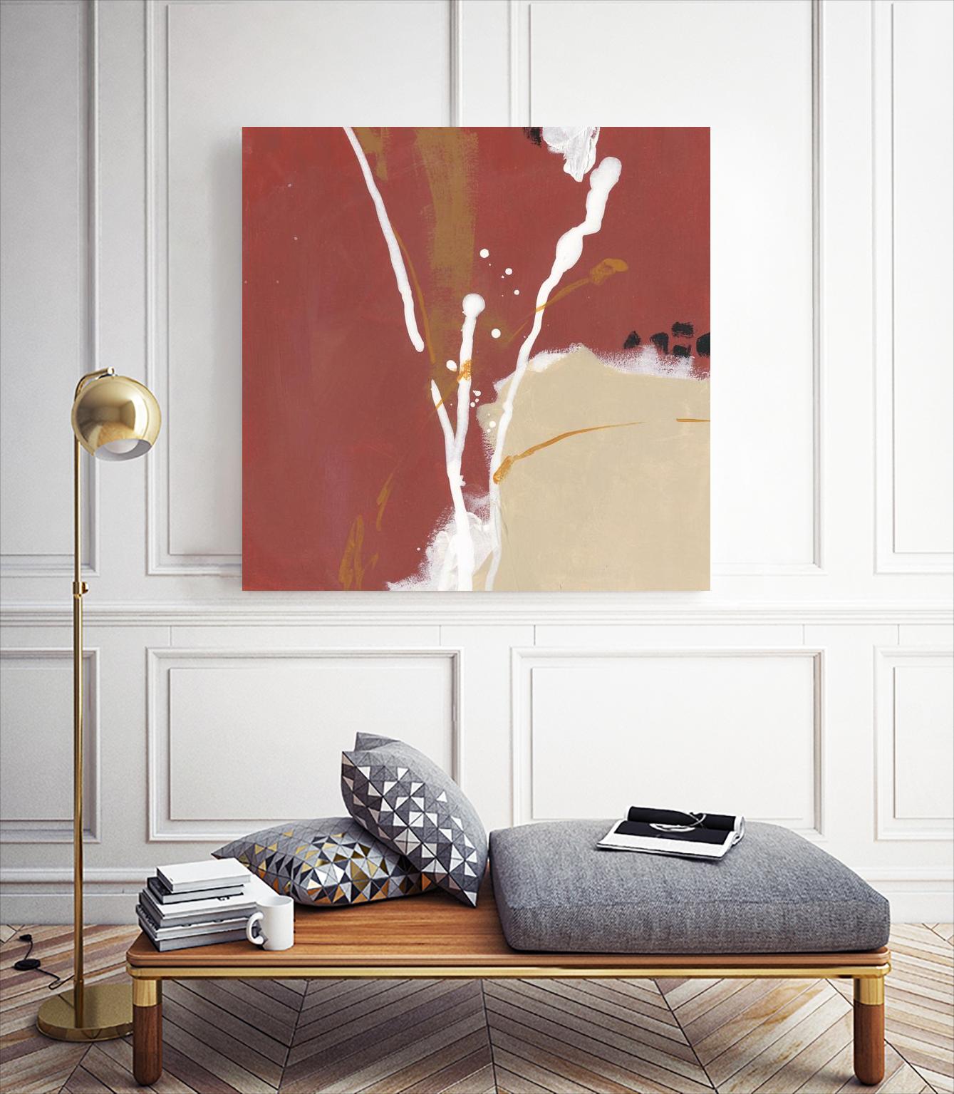 Molecular Dynamics III by June Erica Vess on GIANT ART - red abstract