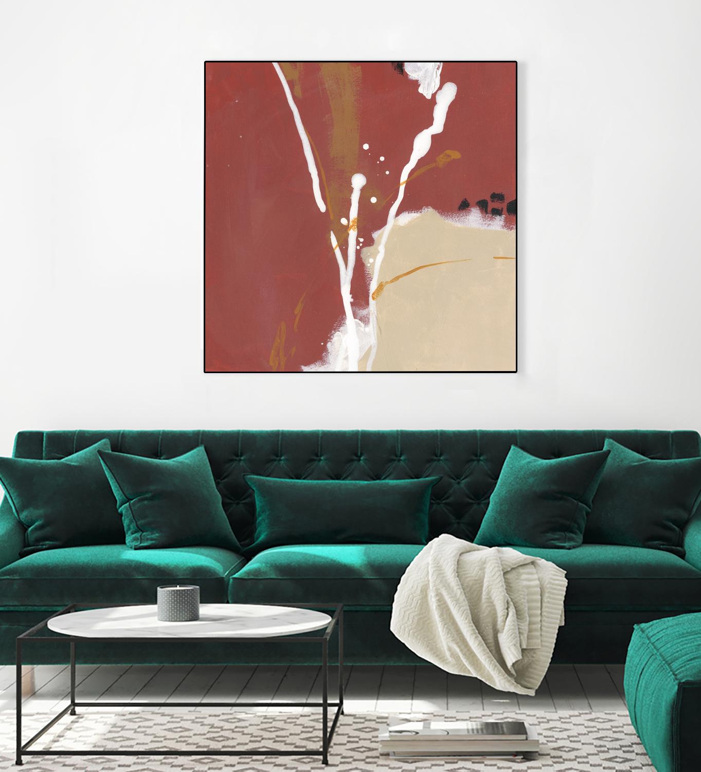 Molecular Dynamics III by June Erica Vess on GIANT ART - red abstract