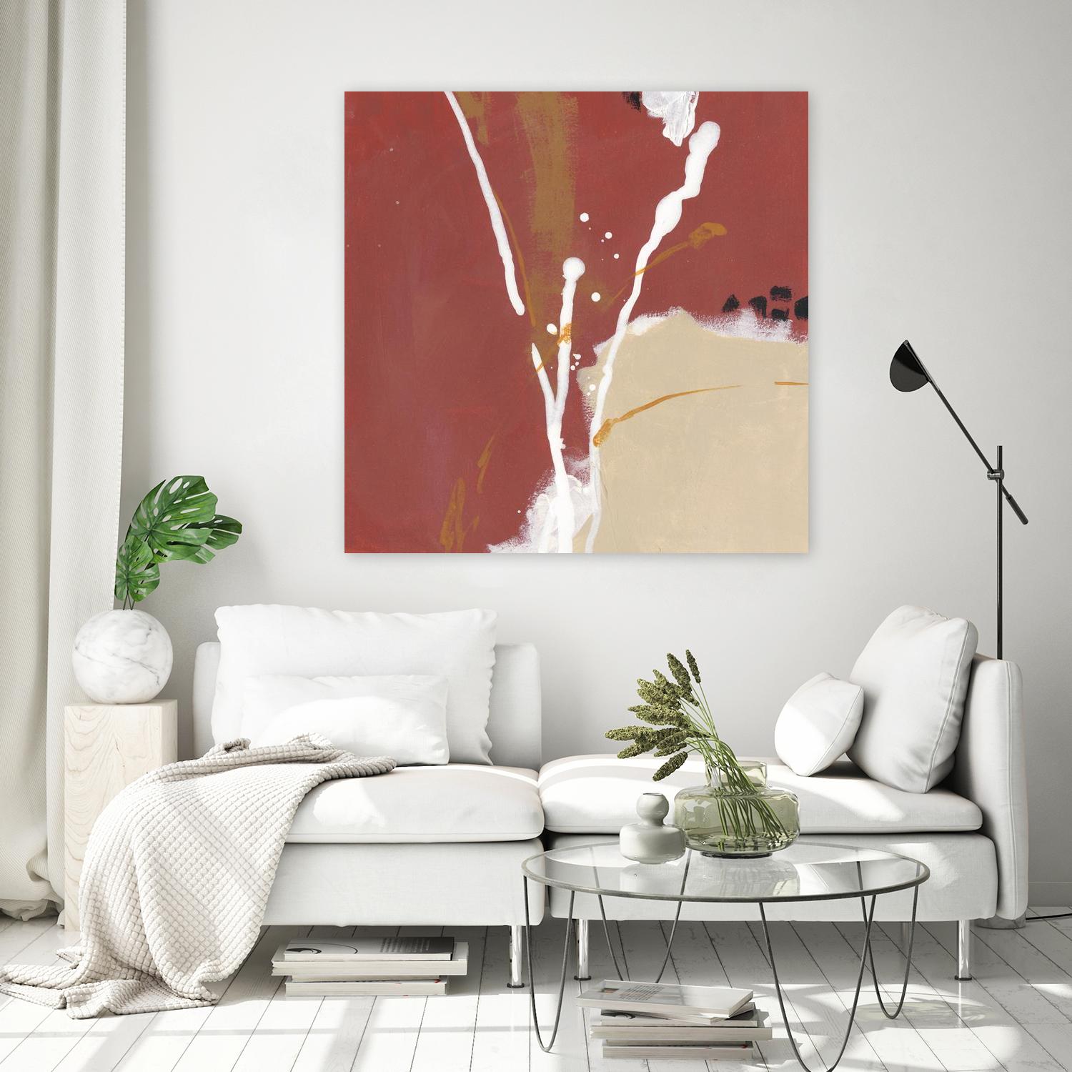 Molecular Dynamics III by June Erica Vess on GIANT ART - red abstract