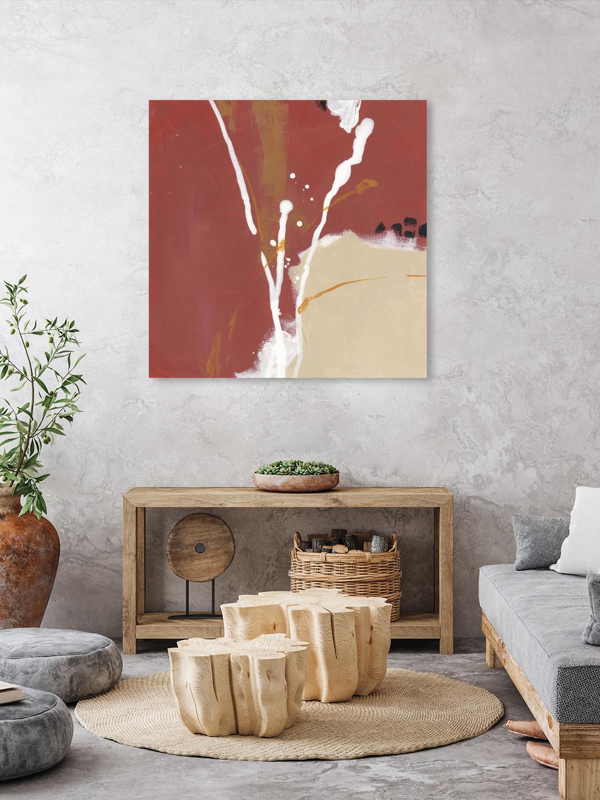 Molecular Dynamics III by June Erica Vess on GIANT ART - red abstract