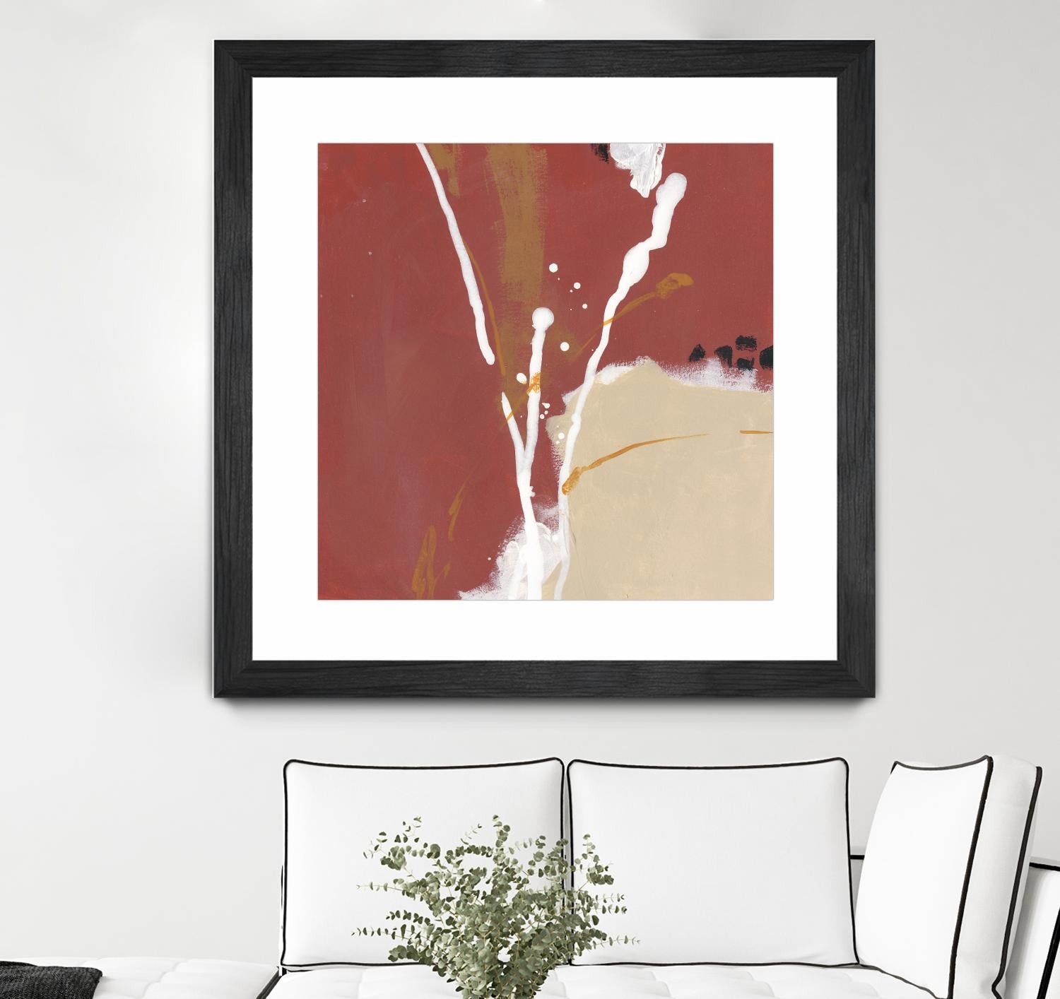 Molecular Dynamics III by June Erica Vess on GIANT ART - red abstract