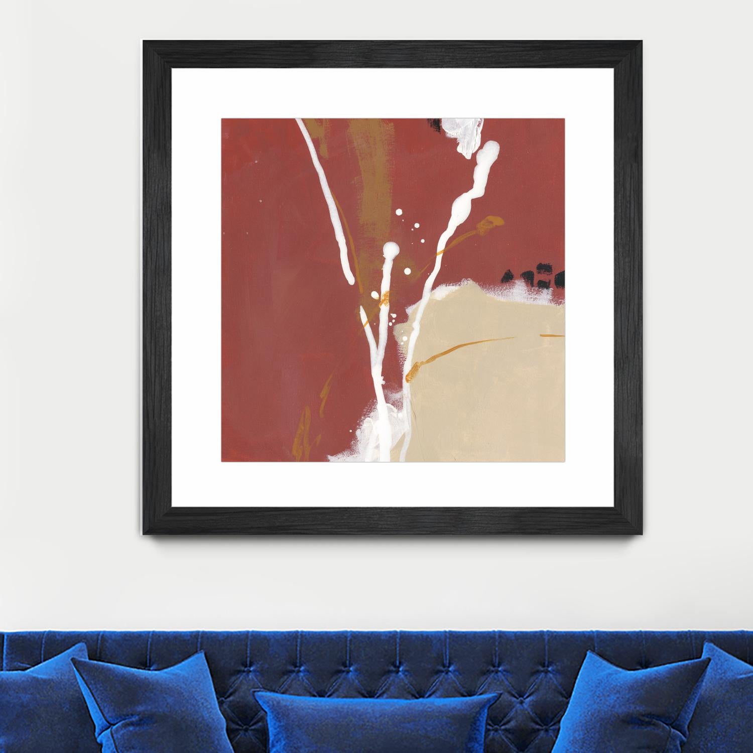 Molecular Dynamics III by June Erica Vess on GIANT ART - red abstract