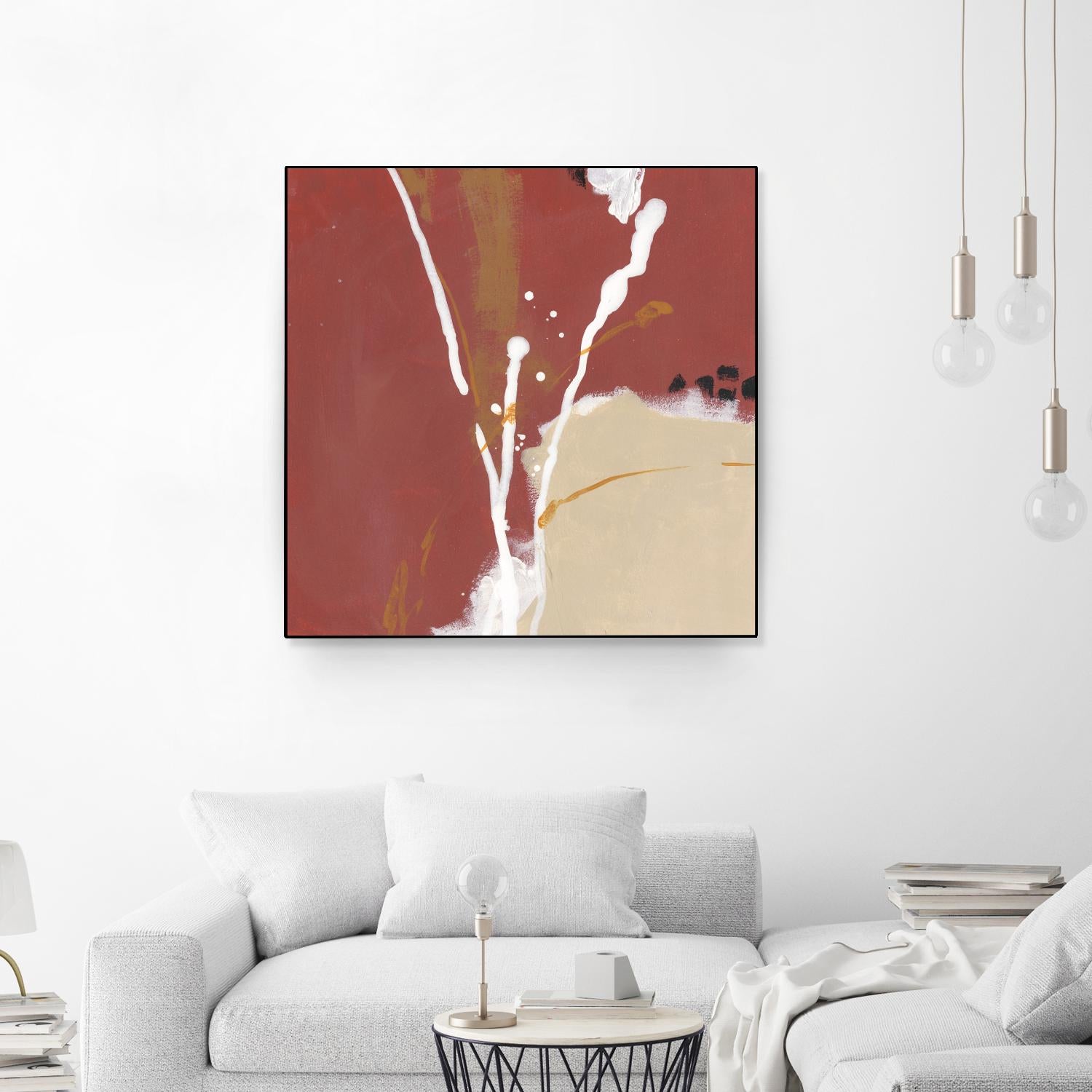 Molecular Dynamics III by June Erica Vess on GIANT ART - red abstract