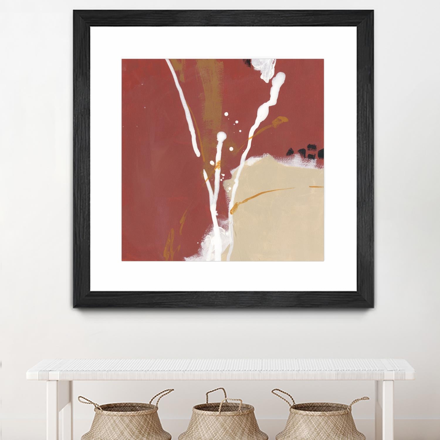 Molecular Dynamics III by June Erica Vess on GIANT ART - red abstract