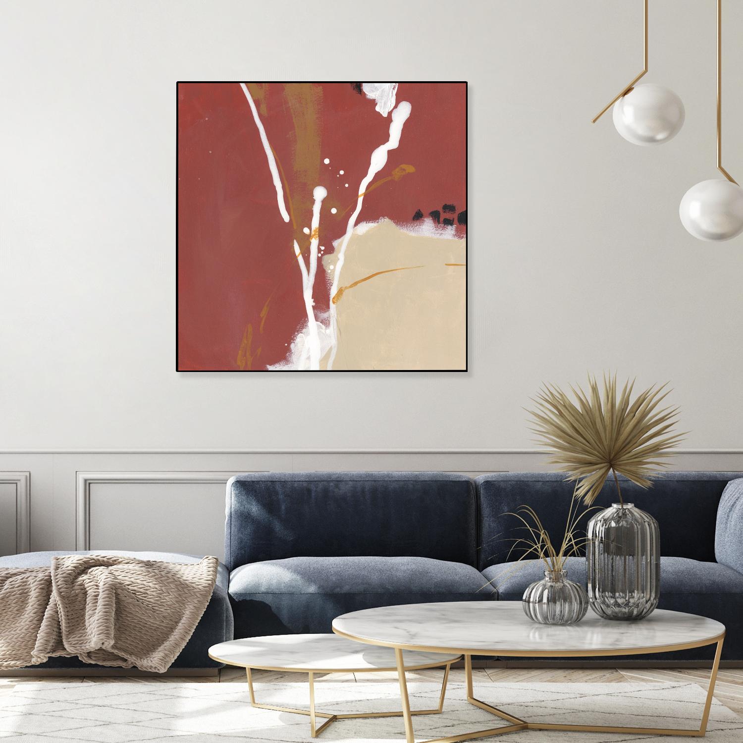 Molecular Dynamics III by June Erica Vess on GIANT ART - red abstract