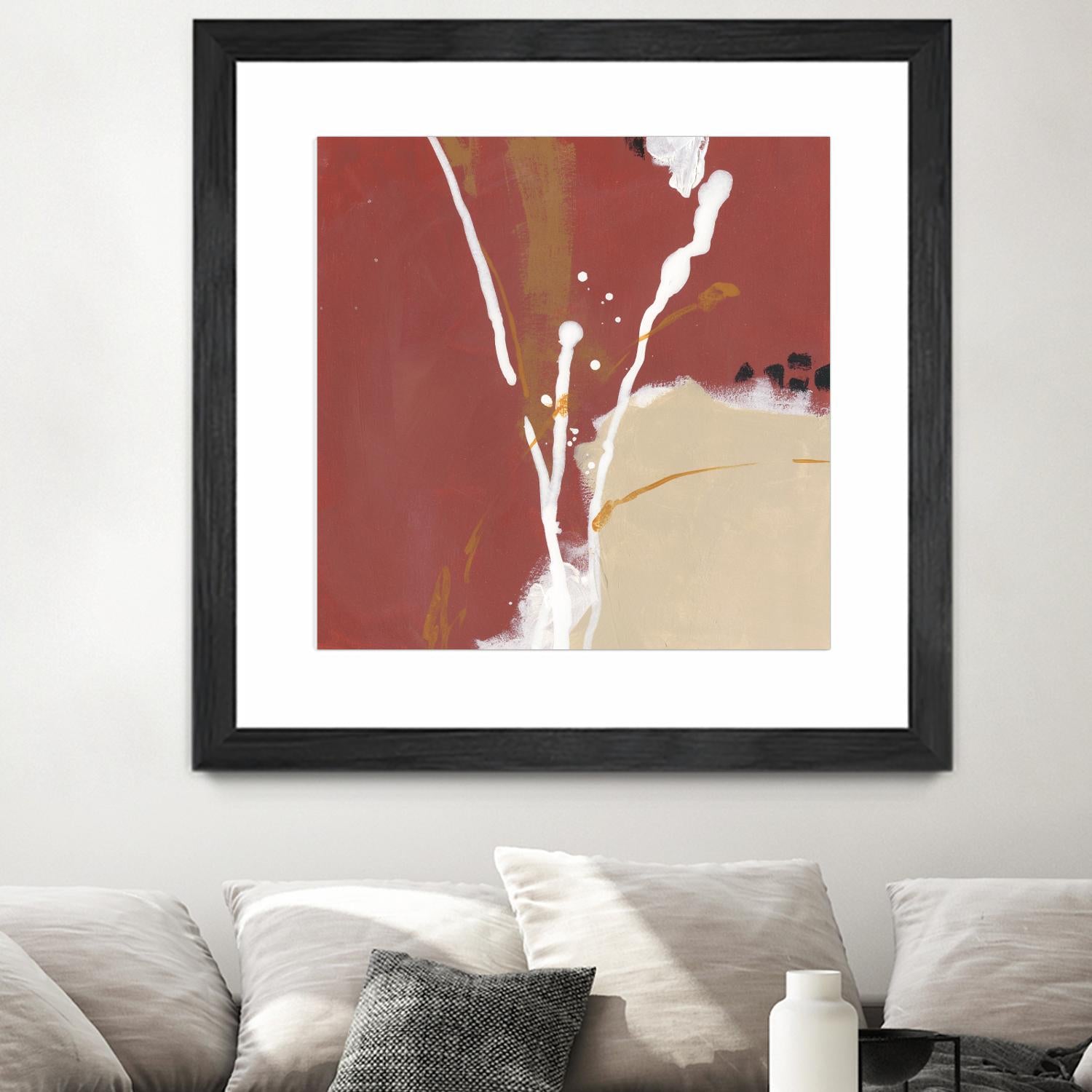 Molecular Dynamics III by June Erica Vess on GIANT ART - red abstract