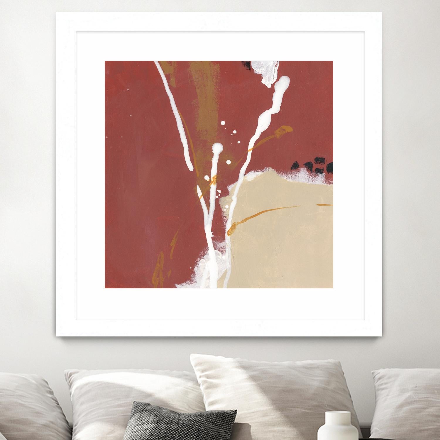 Molecular Dynamics III by June Erica Vess on GIANT ART - red abstract