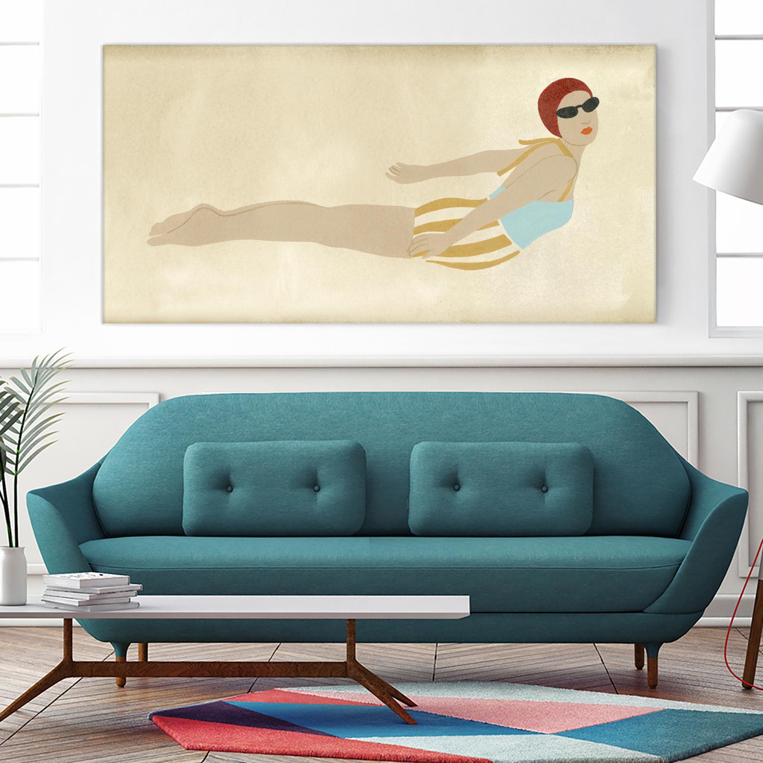 Vintage Diver I by June Erica Vess on GIANT ART - fashion