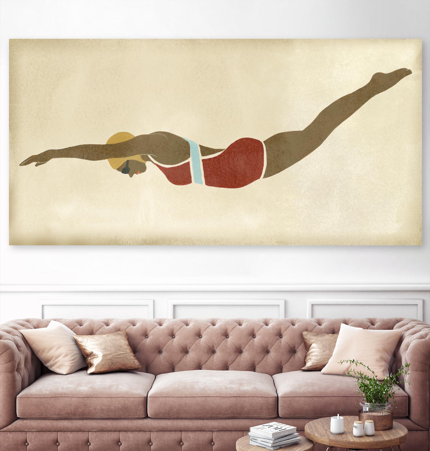 Vintage Diver II by June Erica Vess on GIANT ART - fashion