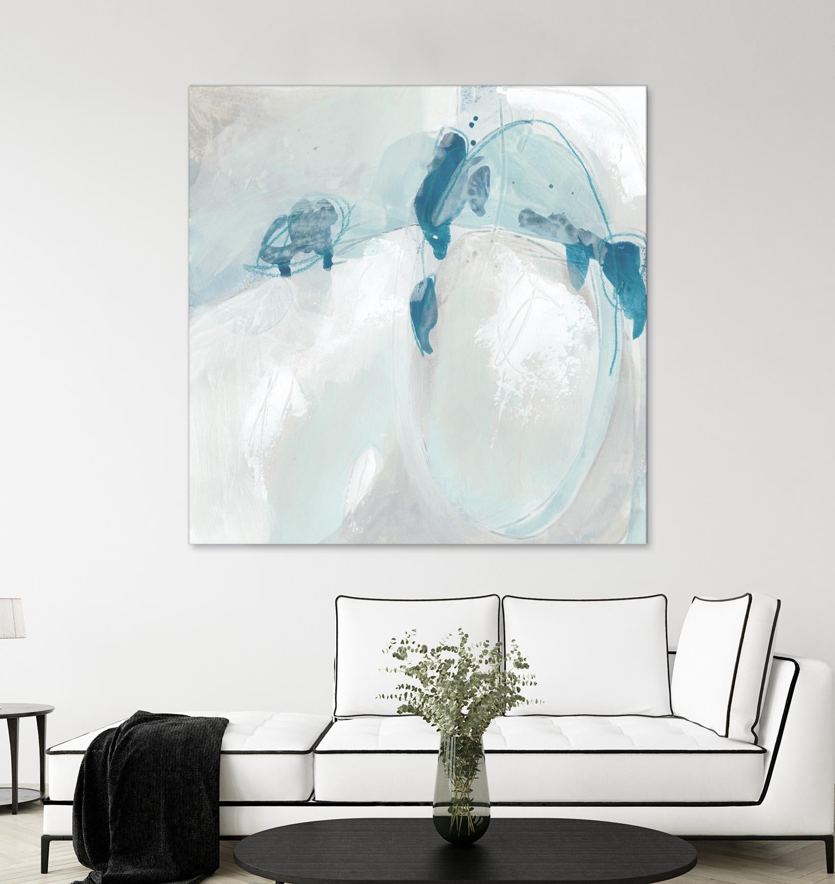 Trace Echo II by June Erica Vess on GIANT ART - blue abstract