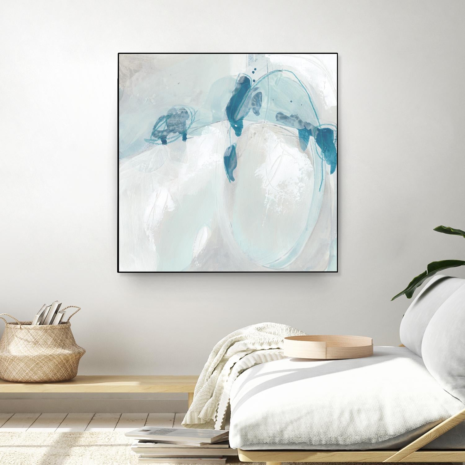 Trace Echo II by June Erica Vess on GIANT ART - blue abstract