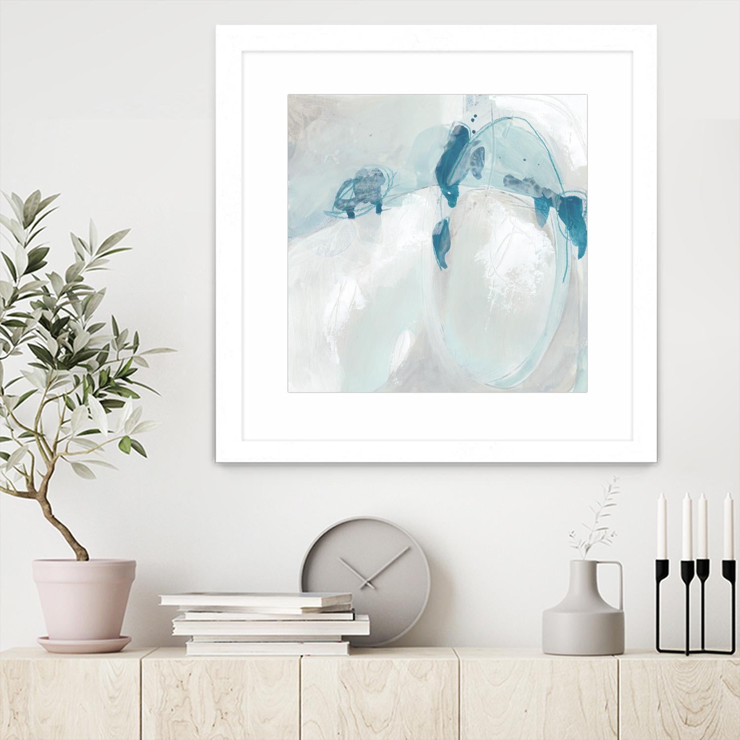 Trace Echo II by June Erica Vess on GIANT ART - blue abstract