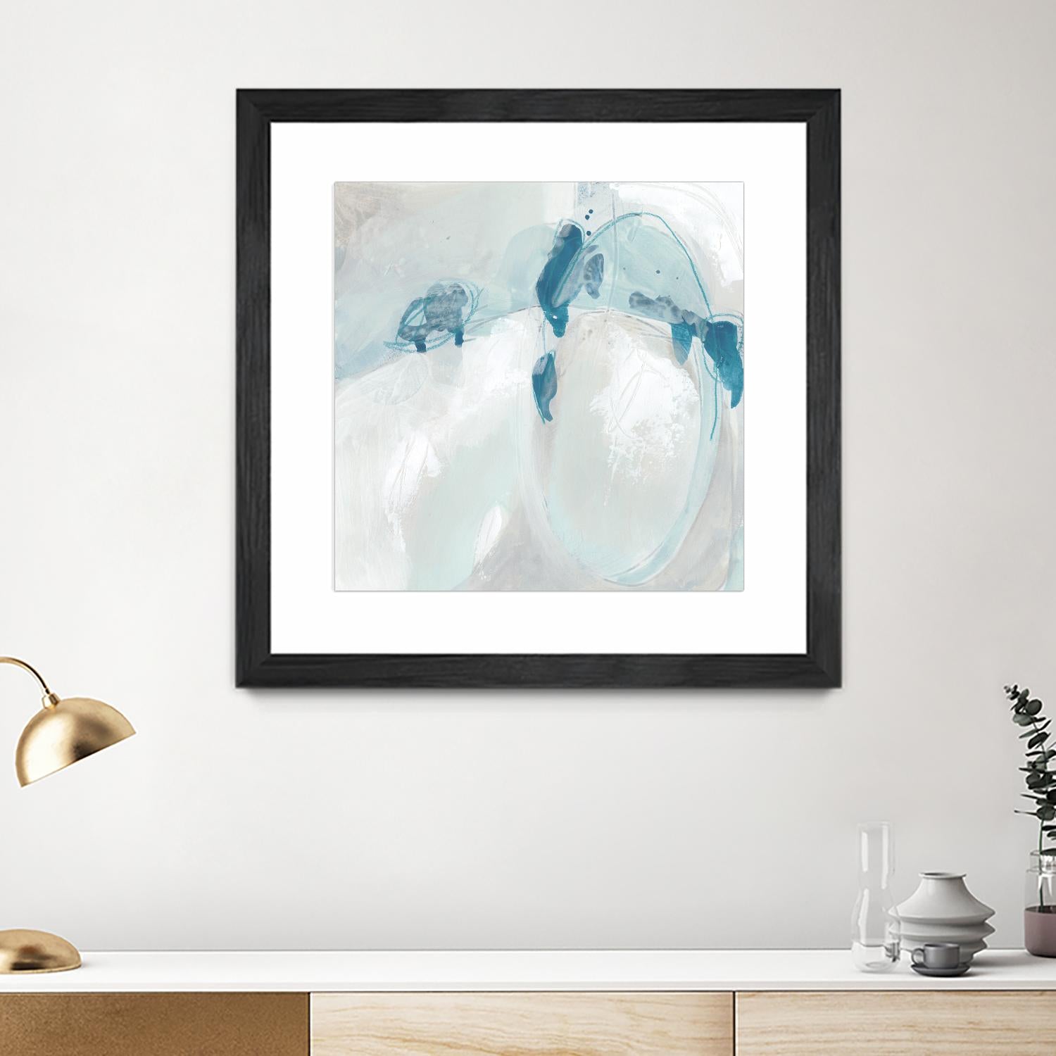 Trace Echo II by June Erica Vess on GIANT ART - blue abstract