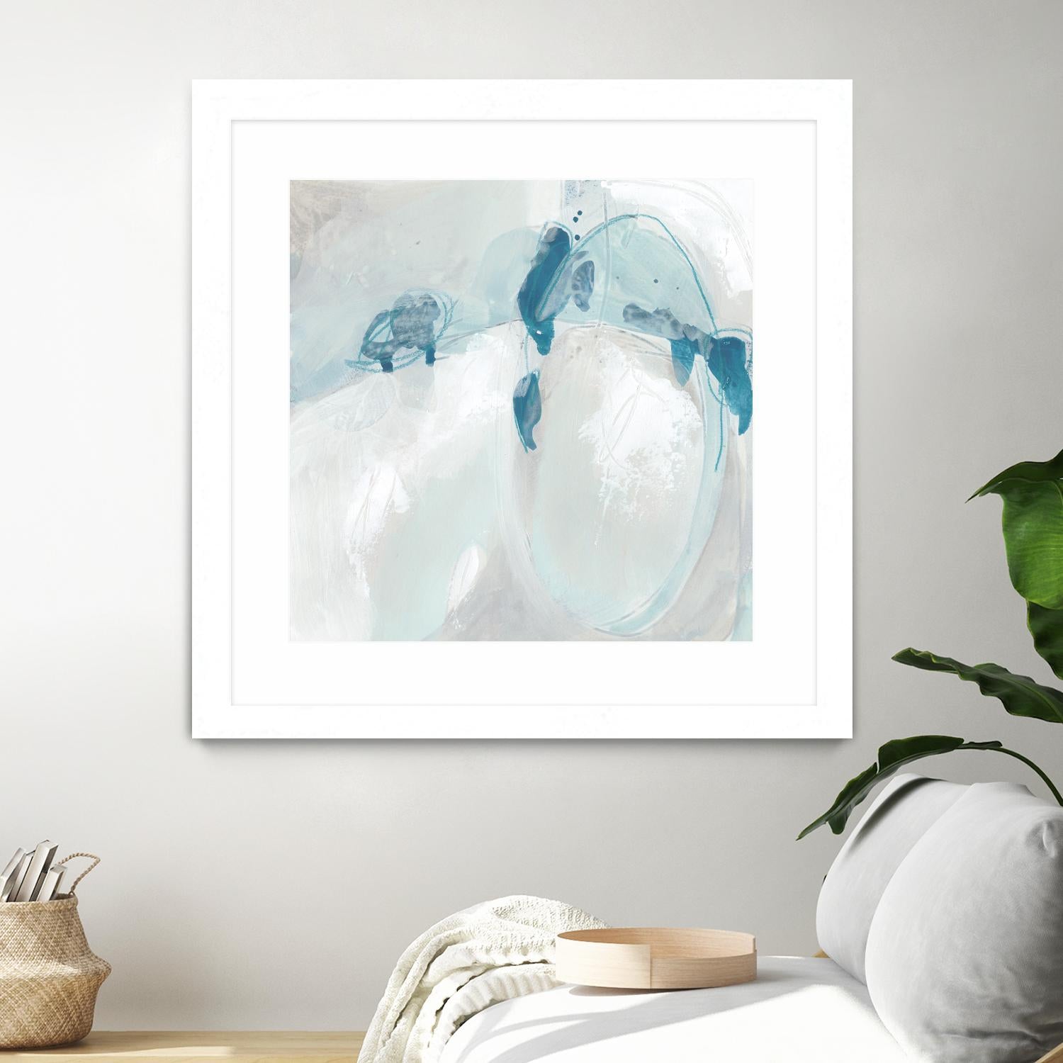 Trace Echo II by June Erica Vess on GIANT ART - blue abstract