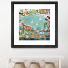 Abstract Marina IV by Karen Fields on GIANT ART - blue abstract