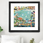 Abstract Marina IV by Karen Fields on GIANT ART - blue abstract