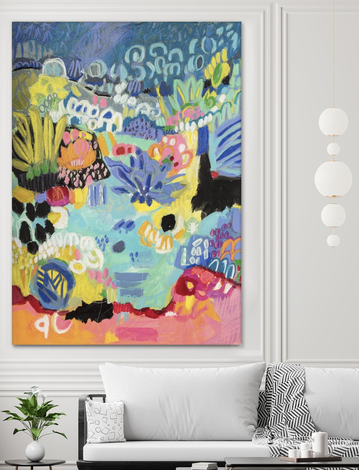 Whimsical Pond III by Karen Fields on GIANT ART - abstract