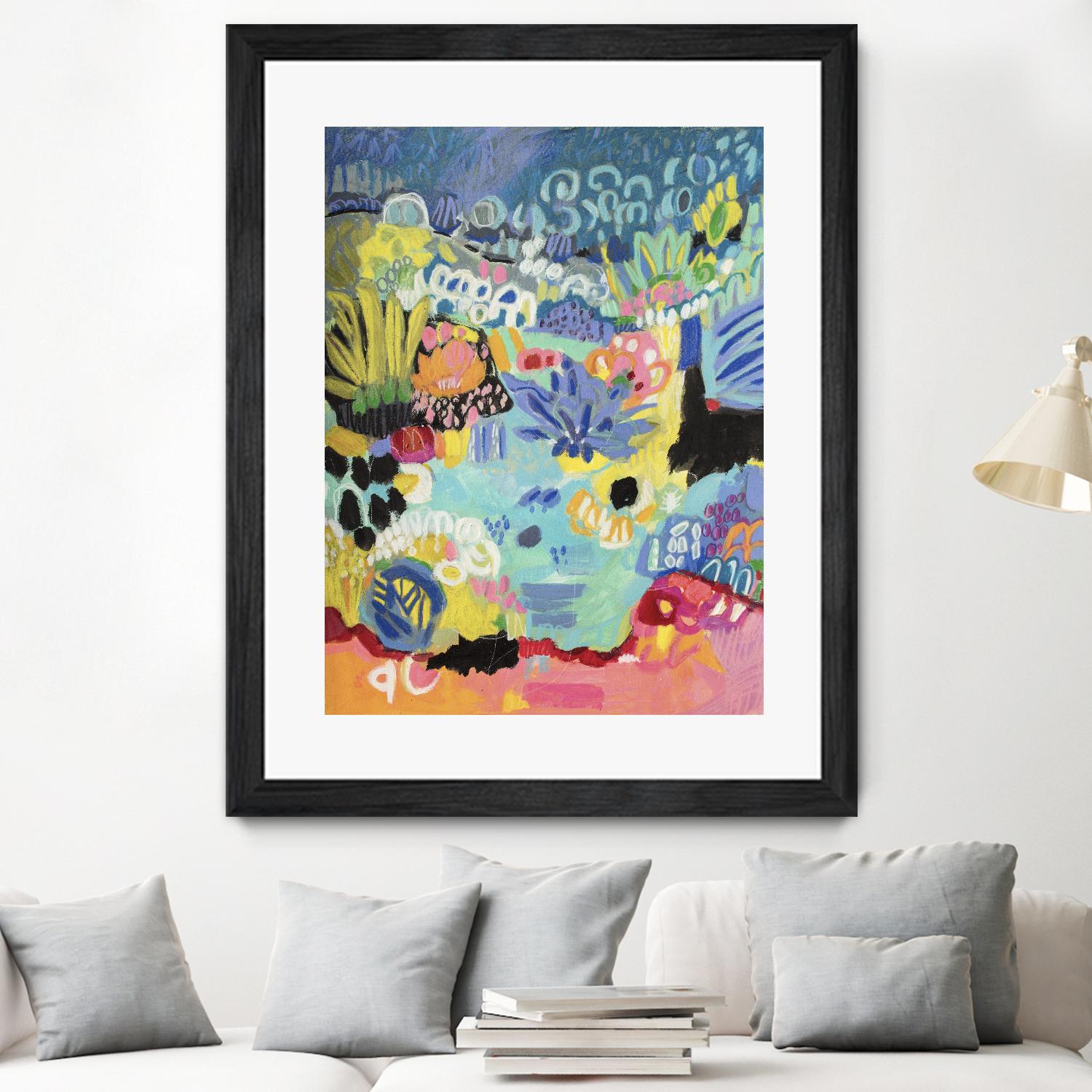 Whimsical Pond III by Karen Fields on GIANT ART - abstract