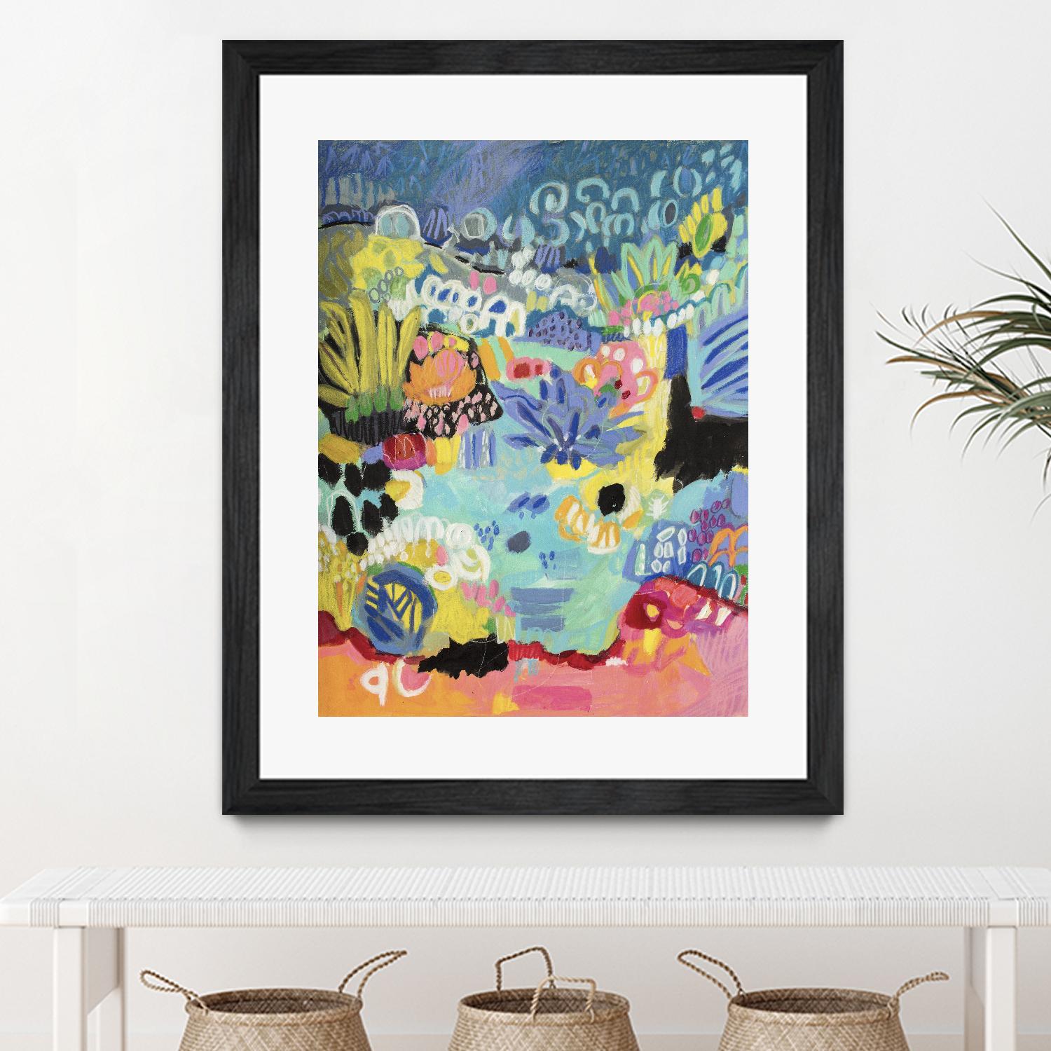 Whimsical Pond III by Karen Fields on GIANT ART - abstract