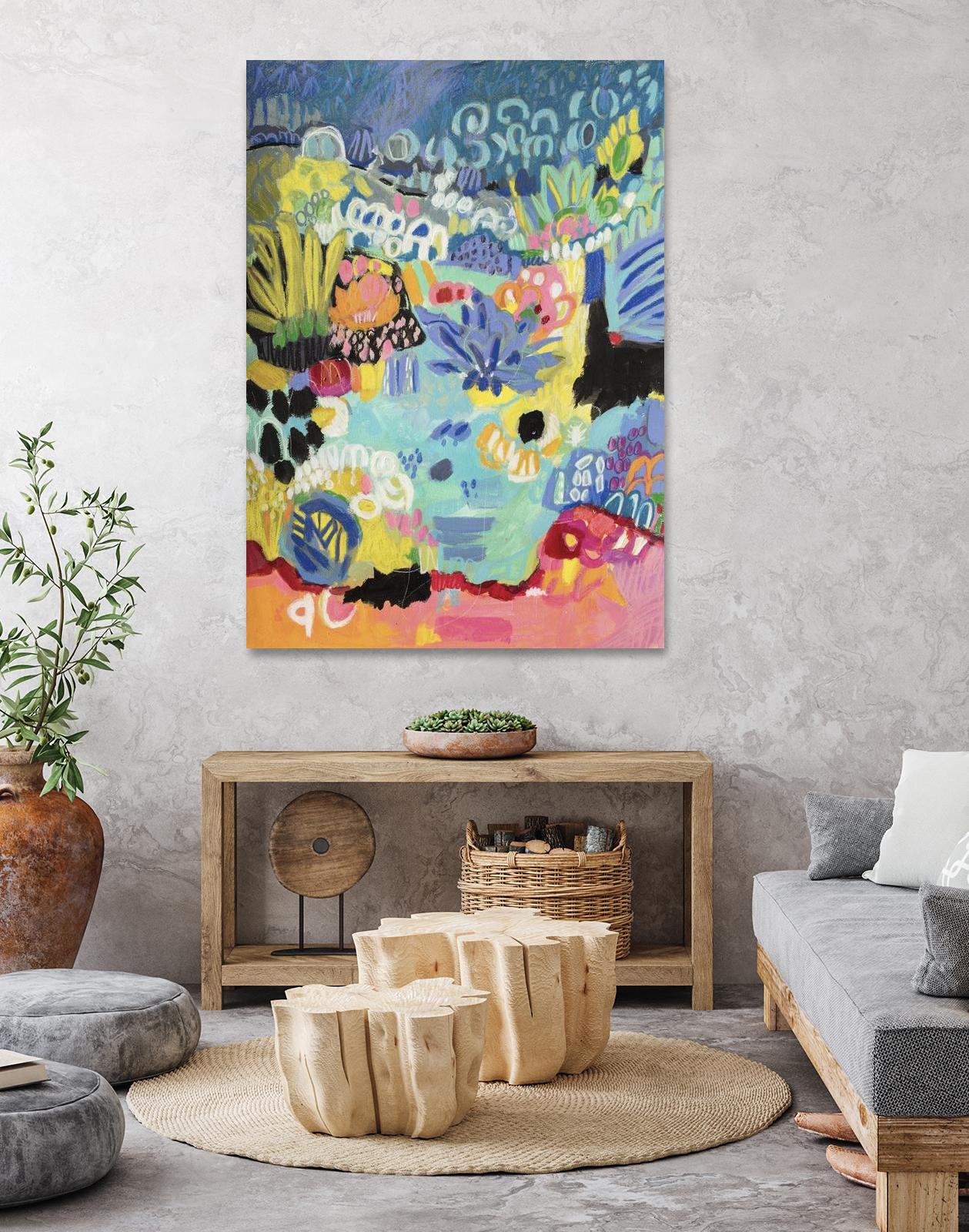 Whimsical Pond III by Karen Fields on GIANT ART - abstract