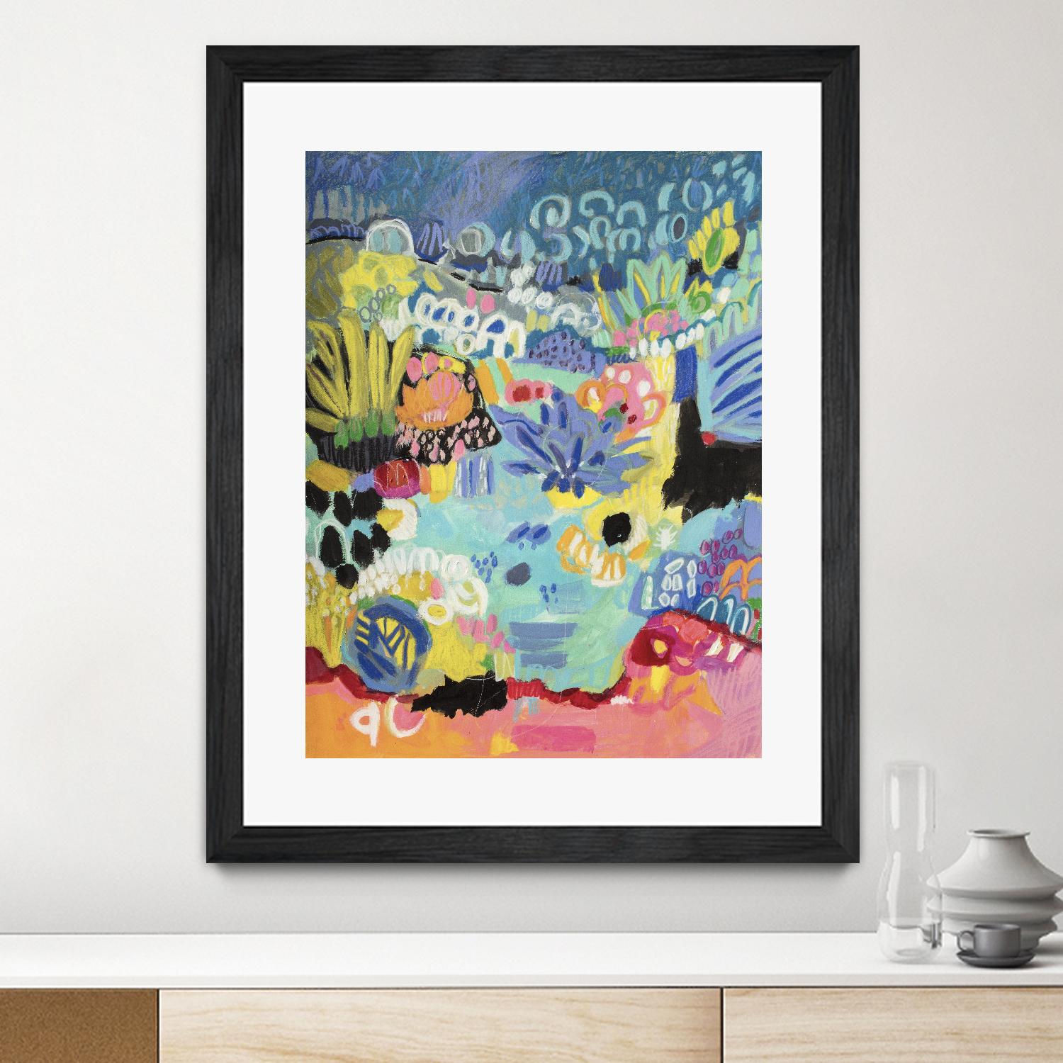 Whimsical Pond III by Karen Fields on GIANT ART - abstract