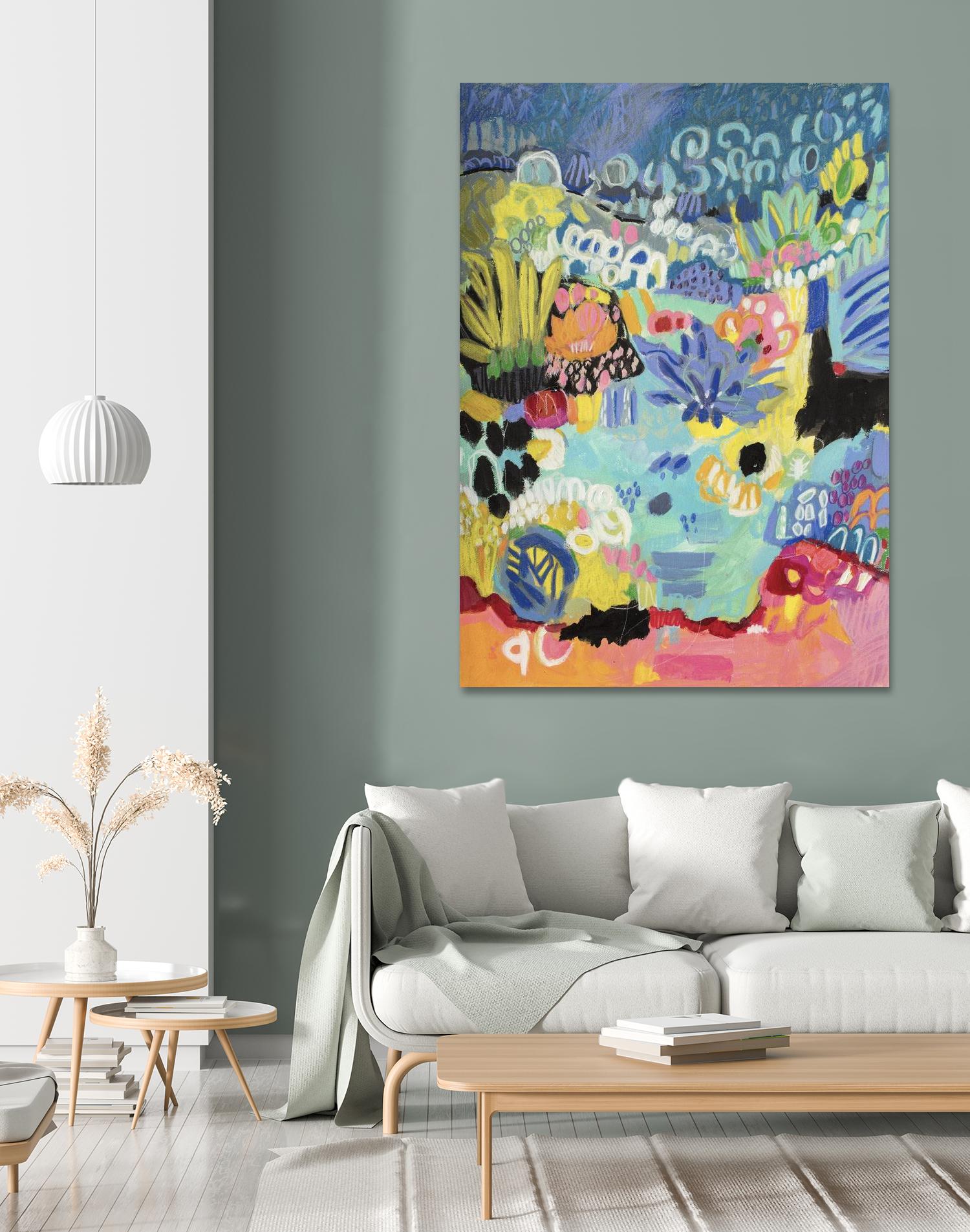 Whimsical Pond III by Karen Fields on GIANT ART - abstract