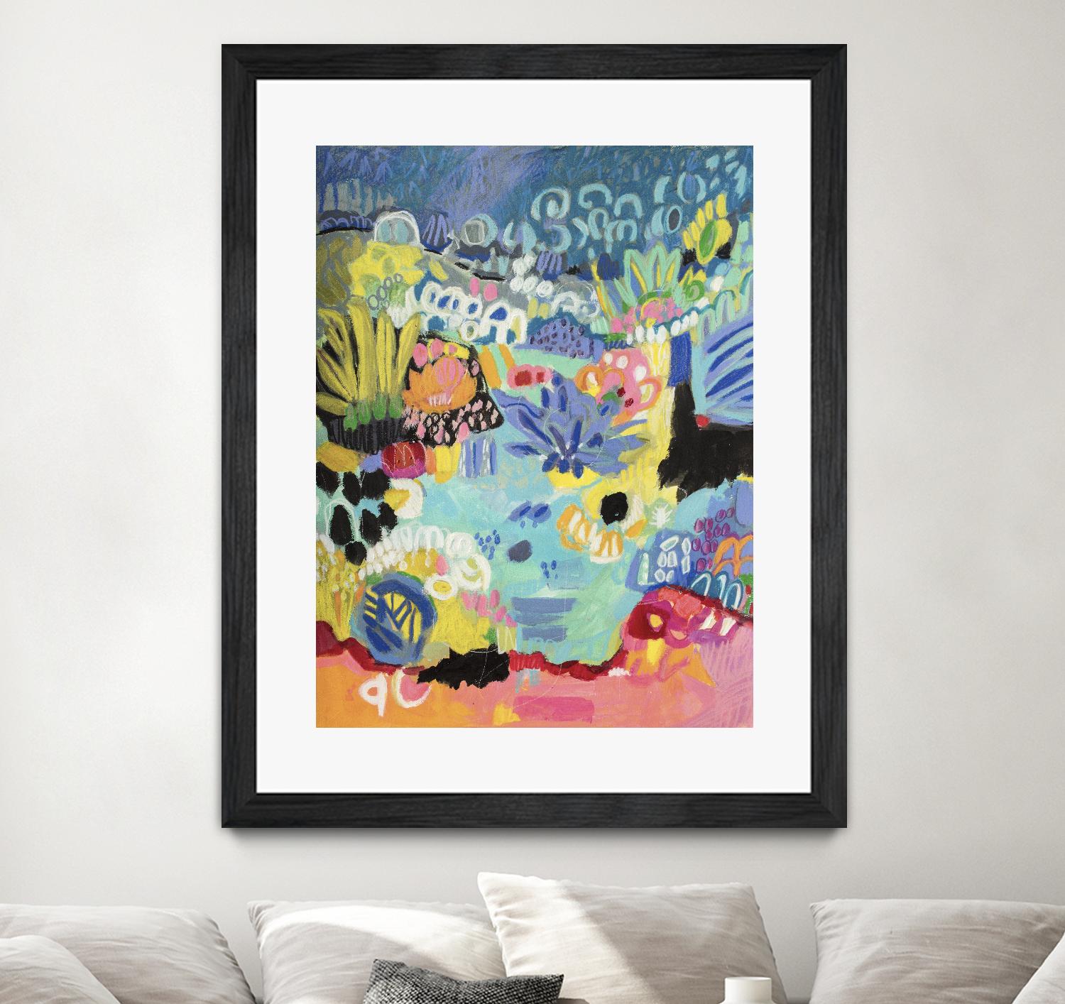 Whimsical Pond III by Karen Fields on GIANT ART - abstract