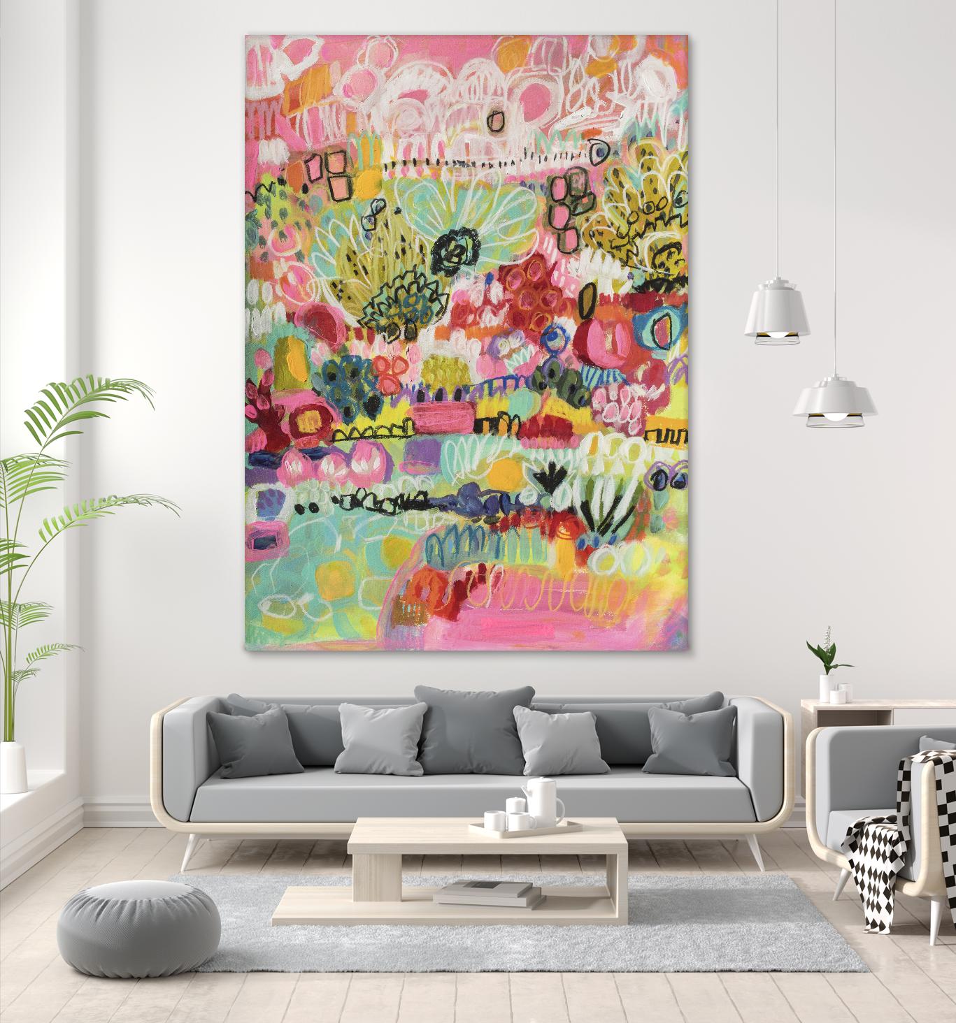 Boho Garden III by Karen Fields on GIANT ART - abstract