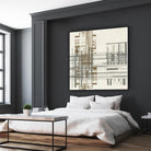 Matrix Illusion I by Jennifer Goldberger on GIANT ART - brown abstract