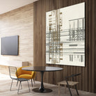 Matrix Illusion I by Jennifer Goldberger on GIANT ART - brown abstract