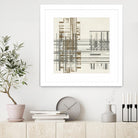 Matrix Illusion I by Jennifer Goldberger on GIANT ART - brown abstract