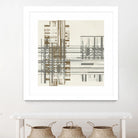 Matrix Illusion I by Jennifer Goldberger on GIANT ART - brown abstract