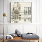 Matrix Illusion I by Jennifer Goldberger on GIANT ART - brown abstract