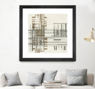 Matrix Illusion I by Jennifer Goldberger on GIANT ART - brown abstract