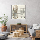 Matrix Illusion I by Jennifer Goldberger on GIANT ART - brown abstract