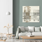 Matrix Illusion I by Jennifer Goldberger on GIANT ART - brown abstract