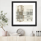 Matrix Illusion I by Jennifer Goldberger on GIANT ART - brown abstract