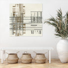 Matrix Illusion I by Jennifer Goldberger on GIANT ART - brown abstract