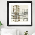 Matrix Illusion I by Jennifer Goldberger on GIANT ART - brown abstract