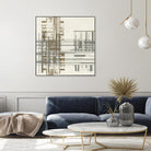 Matrix Illusion I by Jennifer Goldberger on GIANT ART - brown abstract