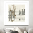 Matrix Illusion I by Jennifer Goldberger on GIANT ART - brown abstract